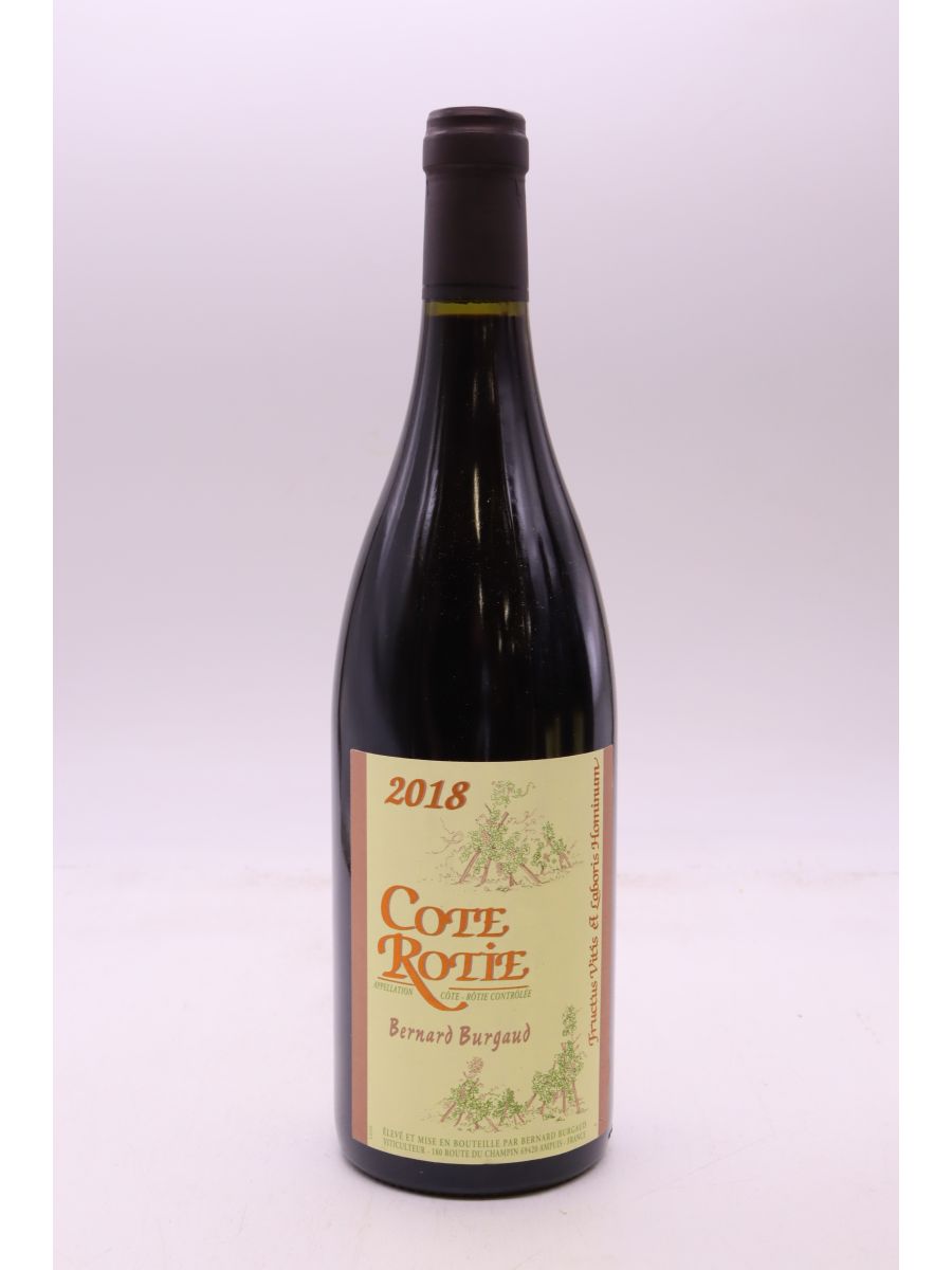 vue du vin Bernard Burgaud Côte Rôtie 2018