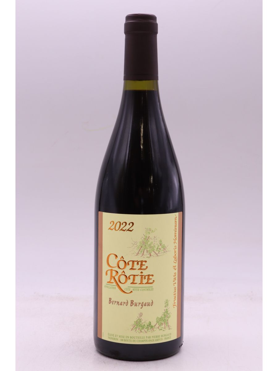 photo du vin Bernard Burgaud Côte Rôtie 2022