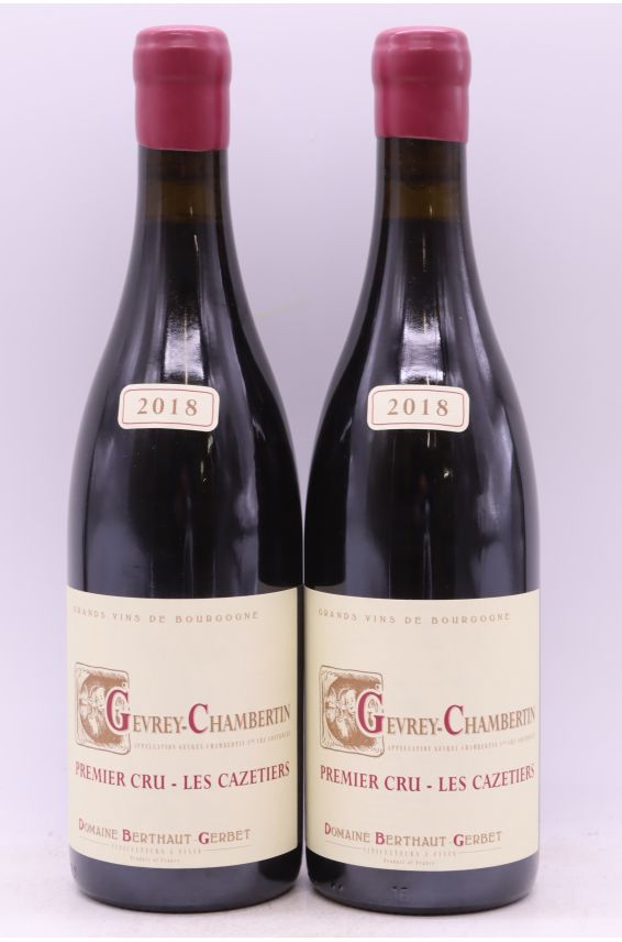 Berthaut Gerbet Gevrey Chambertin 1er cru les Cazetiers 2018