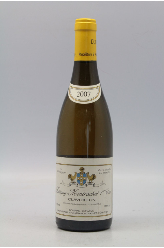 Domaine Leflaive Puligny Montrachet 1er cru Clavoillons 2007