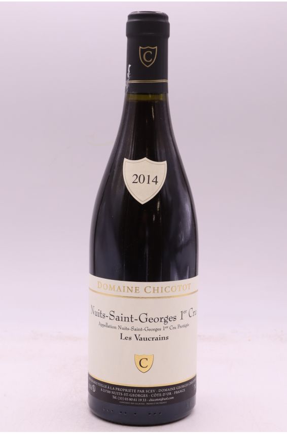 Chicotot Nuits Saint Georges 1er cru Les Vaucrains 2014
