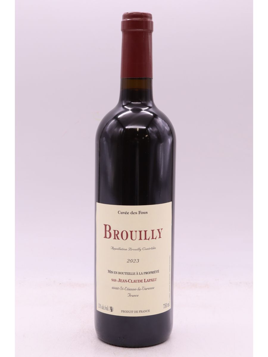 photo du vin Jean Claude Lapalu Brouilly Cuvée des Fous 2023