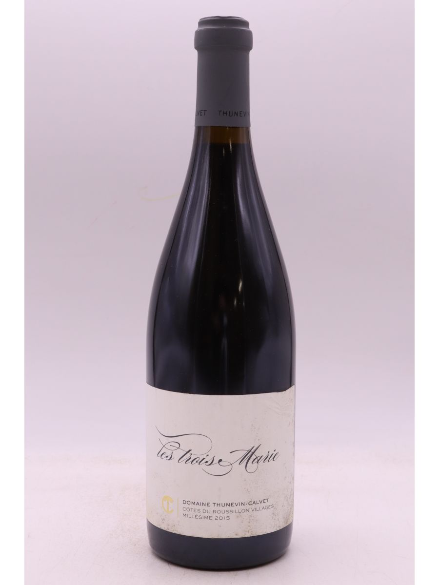 image du vin Thunevin Calvet Côtes de Roussillon les Trois Marie 2015