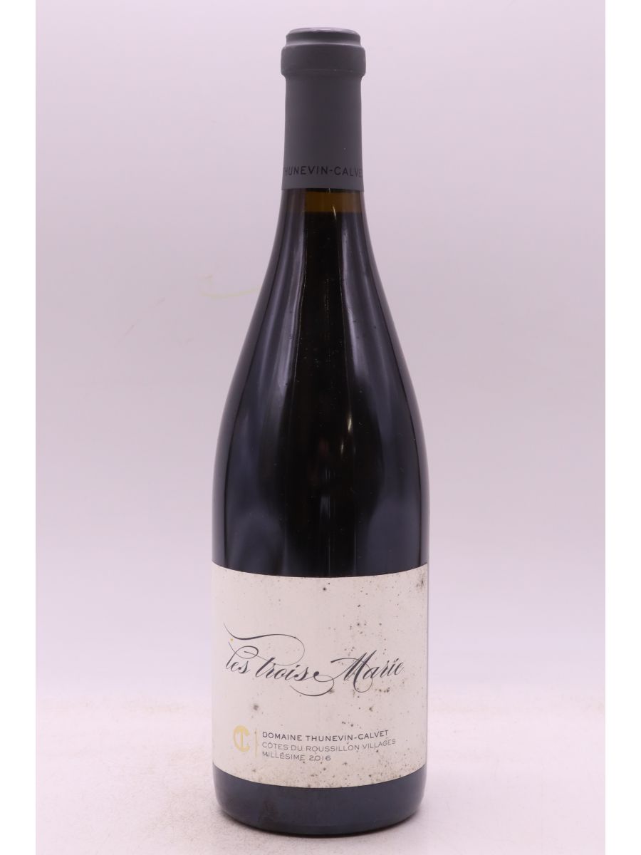 photo du vin Thunevin Calvet Côtes de Roussillon les Trois Marie 2016
