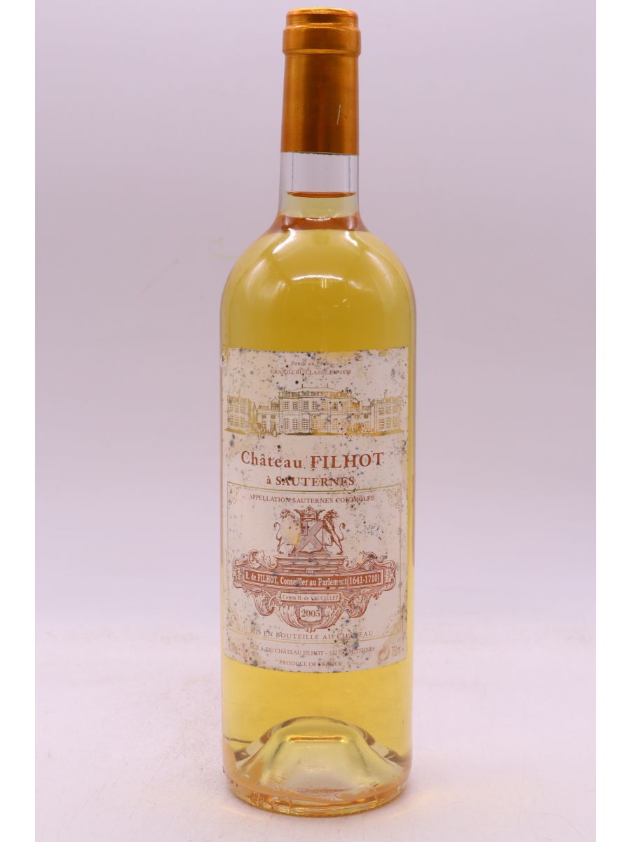 aperçu du vin Filhot 2005 Promo