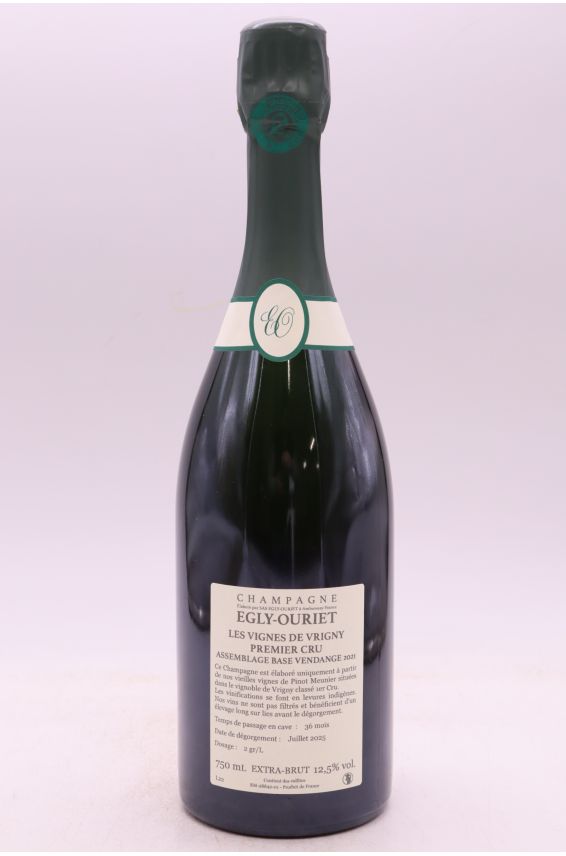 Egly Ouriet 1er cru Les Vignes de Vrigny (H21 - Disg 07/25)