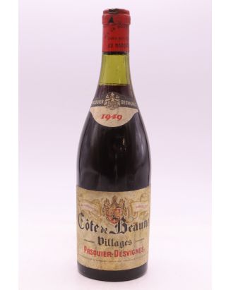 Pasquier Desvigne Côte de Beaune Villages 1949