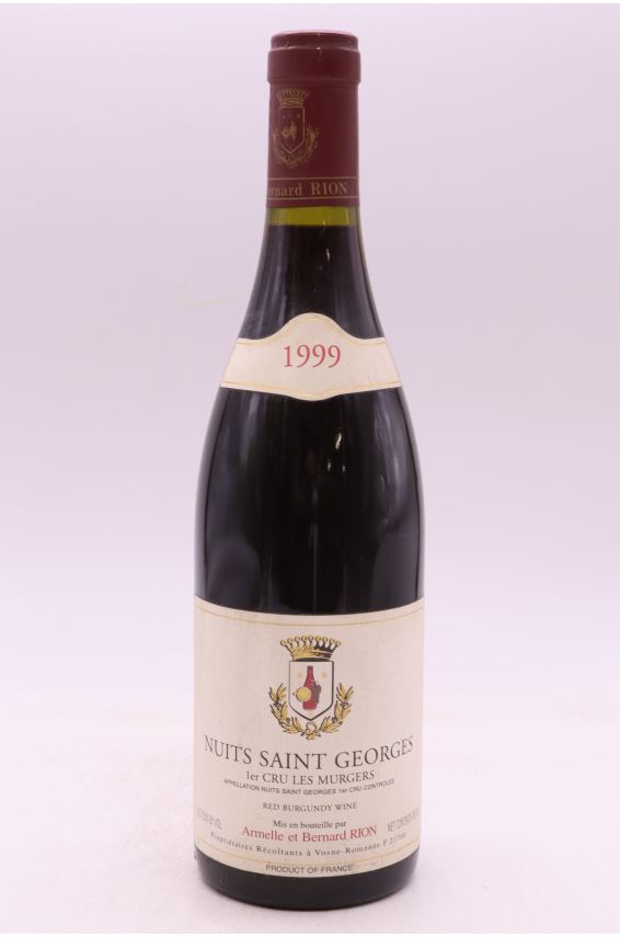 Armelle et Bernard Rion Nuits Saint Georges 1er cru Les Murgers 1999