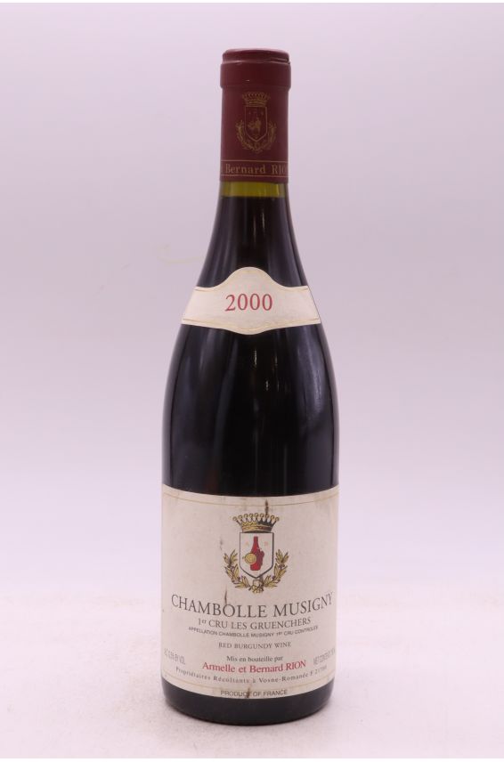 Armelle et Bernard Rion Chambolle Musigny 1er cru Les Gruenchers 2000