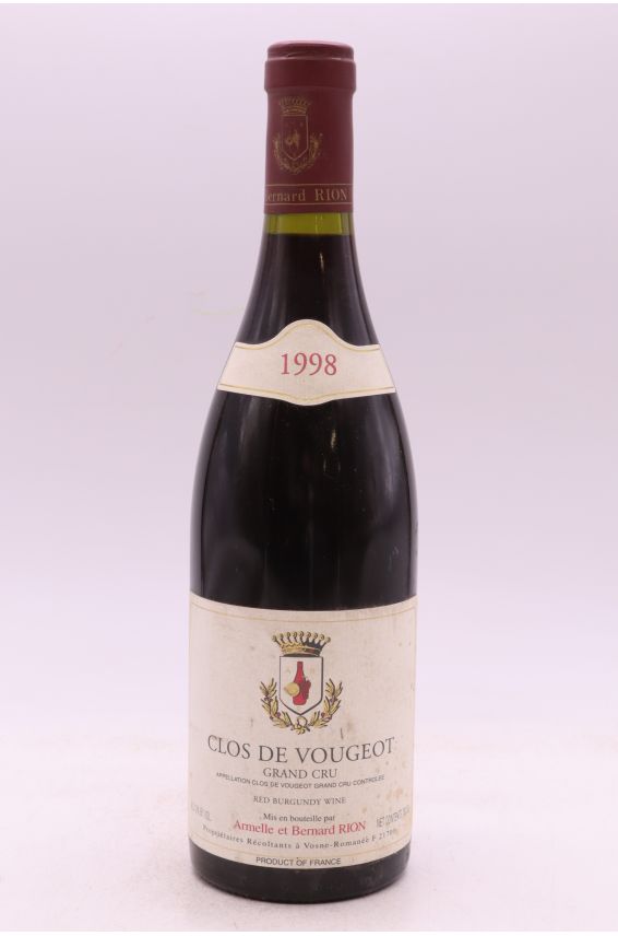 Armelle et Bernard Rion Clos Vougeot 1998