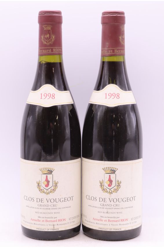 Armelle et Bernard Rion Clos Vougeot 1998
