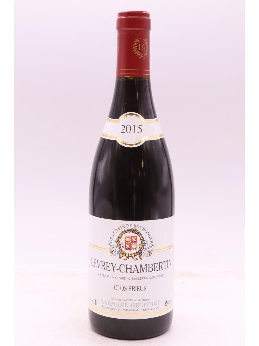 image du vin Harmand Geoffroy Gevrey Chambertin Clos Prieur 2015