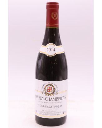 Harmand Geoffroy Gevrey Chambertin 1er cru Lavaux St Jacques 2014