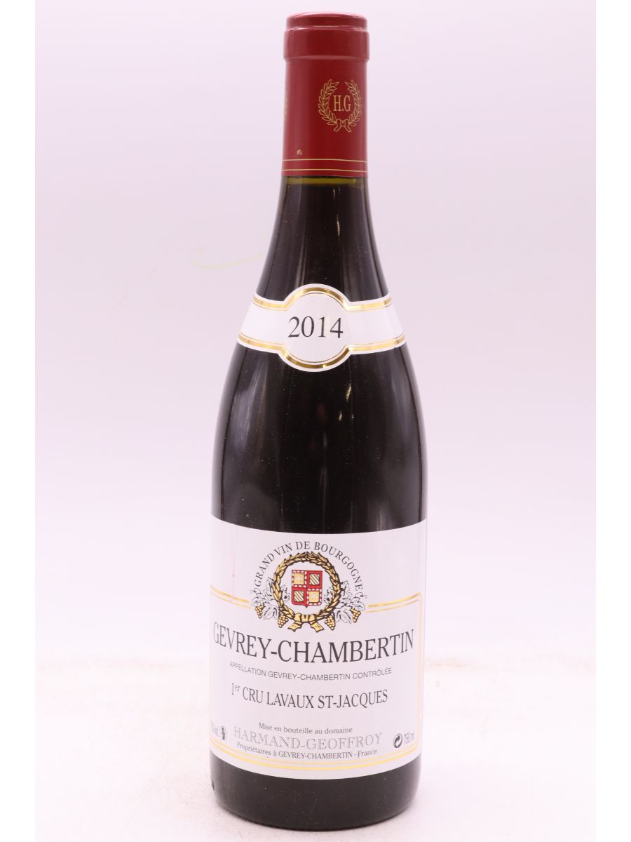 image du vin Harmand Geoffroy Gevrey Chambertin 1er Cru Lavaux st Jacques 2014