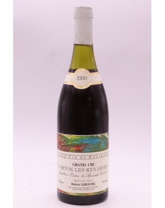 Robert Gibourg Corton Les Renardes 1988 - PROMO -10% !