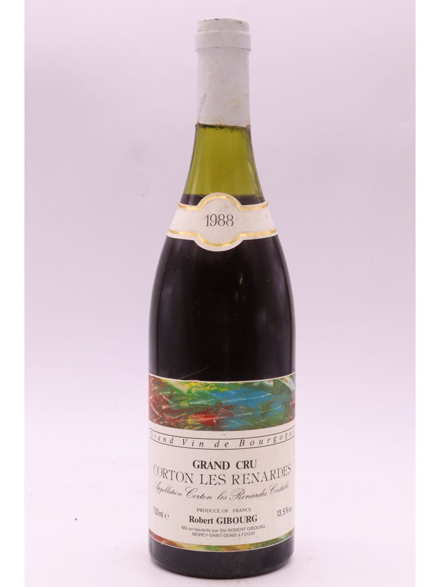 photo du vin Robert Gibourg Corton les Renardes 1988 Promo