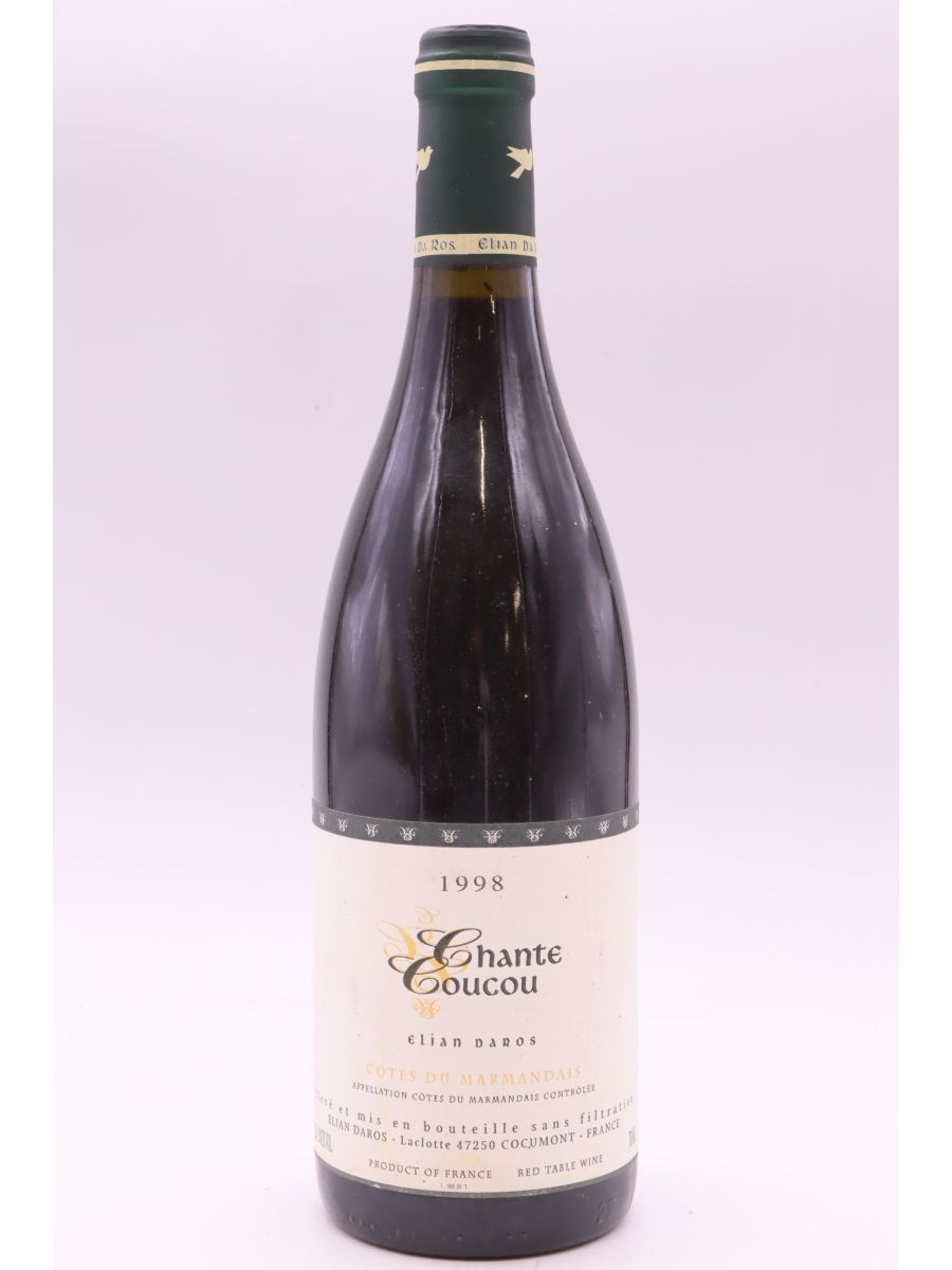 photo du vin Elian da Ros Côtes du Marmandais Chante Coucou 1998