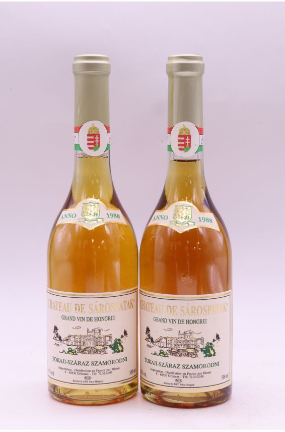 Château de Sarospatak Tokajï Szamorodni Szaraz Dry 1988 50cl