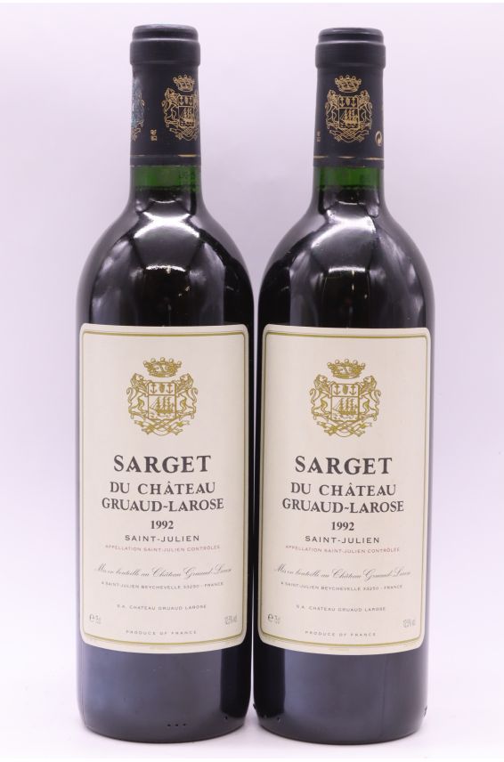 Sarget de Gruaud Larose 1992
