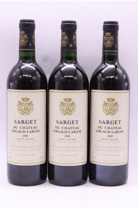 Sarget de Gruaud Larose 1992
