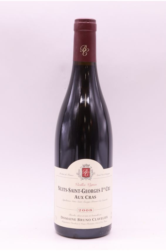 Bruno Clavelier Nuits Saint Georges 1er cru Aux Cras 2008