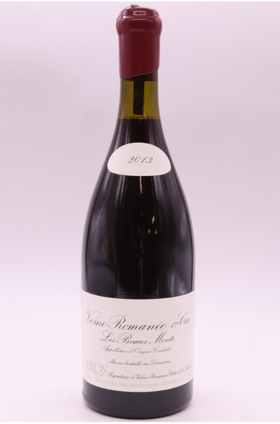 Domaine Leroy Vosne Romanée 1er cru Les Beaux Monts 2013