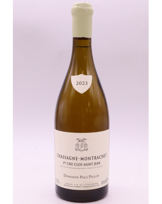 Paul Pillot Chassagne Montrachet 1er cru Clos Saint Jean 2023 branco