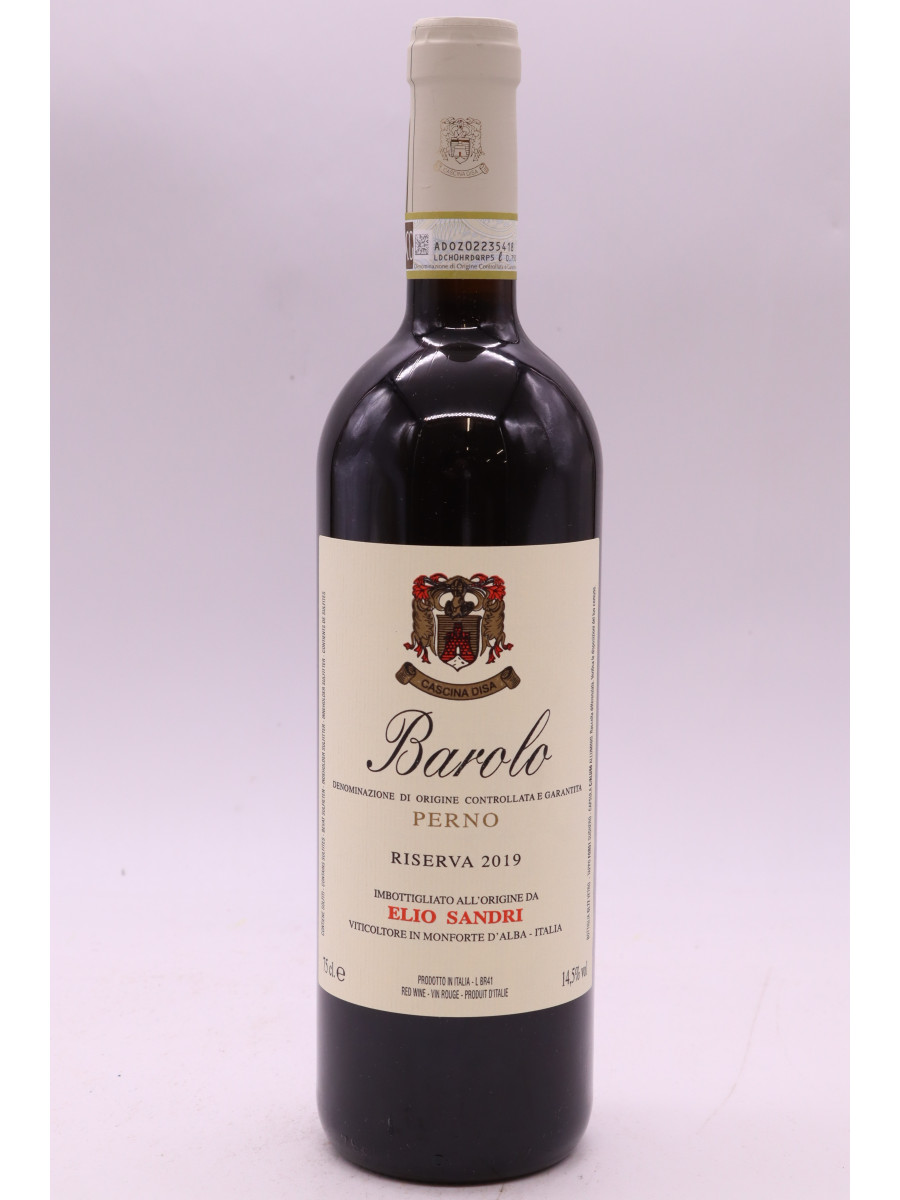 vue du vin Elio Sandri Barolo Riserva Perno 2019