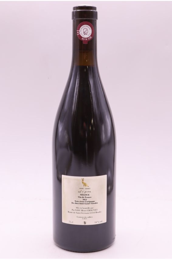 Henri Chauvet Ciel à Perdre Carignan 2023