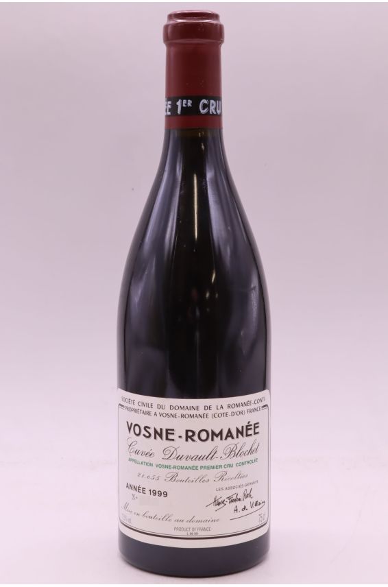 Romanée Conti Vosne Romanée 1er cru Duvault Blochet 1999