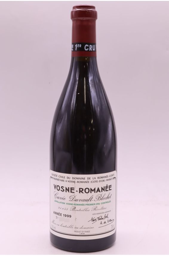 Romanée Conti Vosne Romanée 1er cru Duvault Blochet 1999