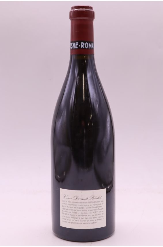 Romanée Conti Vosne Romanée 1er cru Duvault Blochet 1999