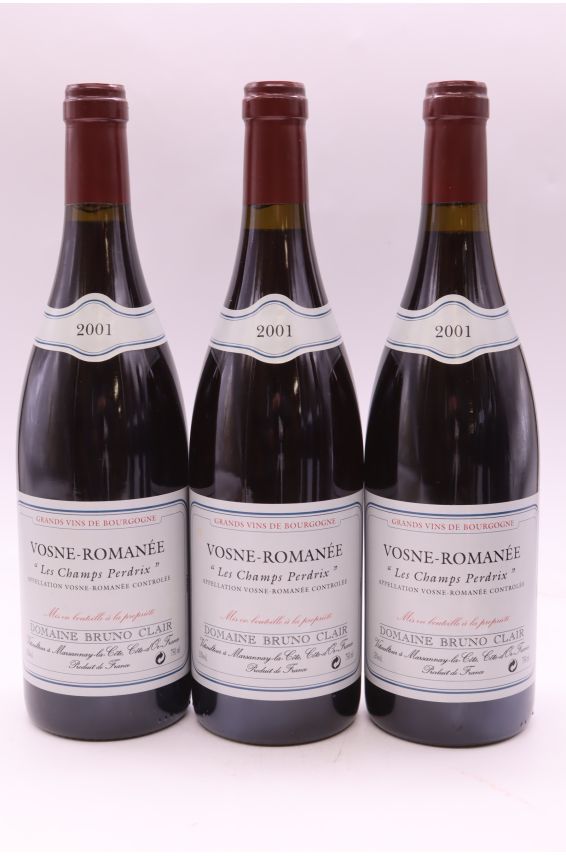 Bruno Clair Vosne Romanée Champs Perdrix 2001