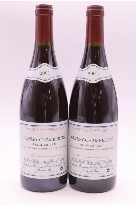Bruno Clair Gevrey Chambertin 1er cru 2001