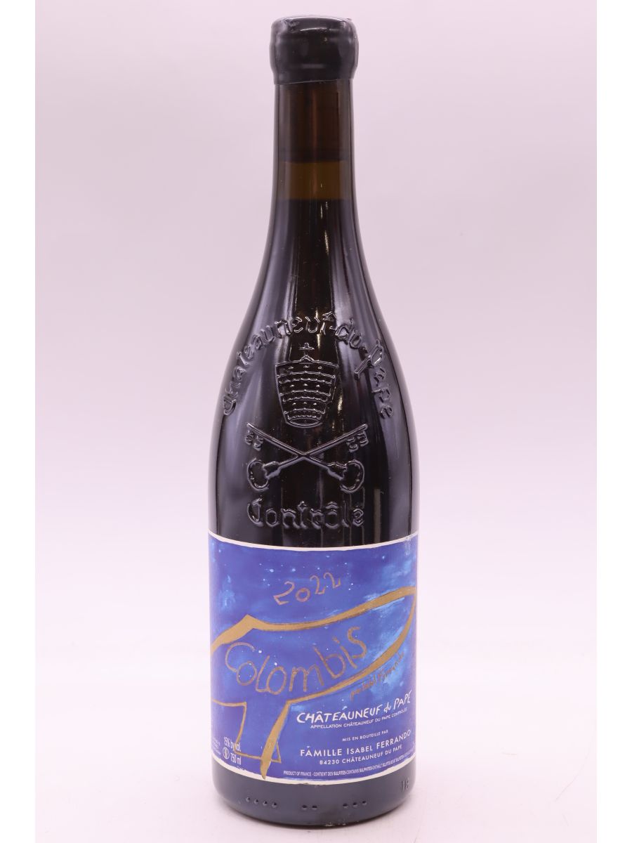 vue du vin Saint Préfert Châteauneuf du Pape Colombis 2022