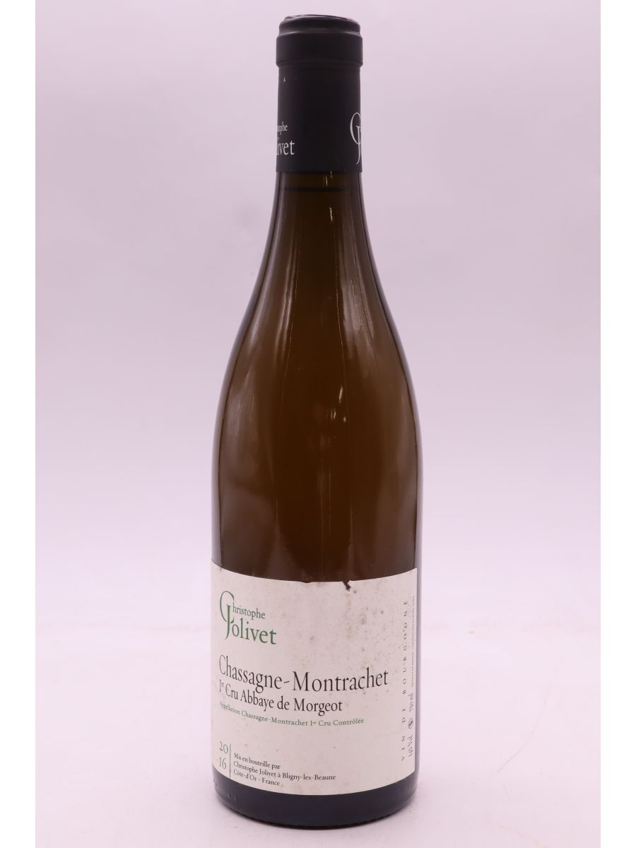 image du vin Christophe Jolivet Chassagne Montrachet 1er Cru Abbaye de Morgeot 2016