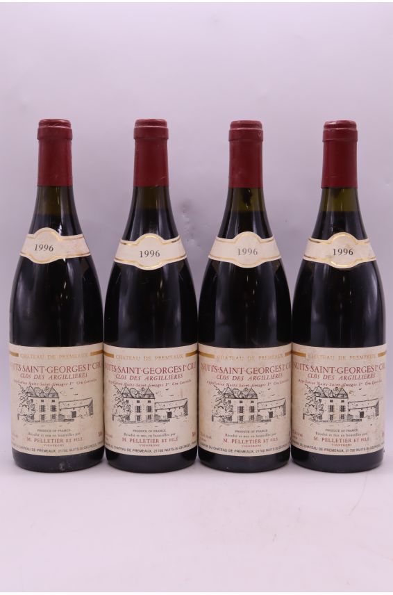Château de Prémeaux Nuits Saint Georges 1er cru Clos des Argillières 1996