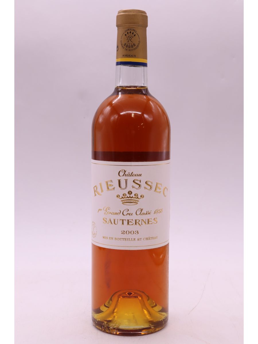 vue du vin Rieussec 2003