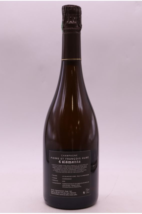 Pierre et François Huré 4 Eléments Chardonnay Les Blanches Voies 2019