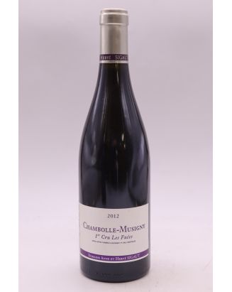 Anne et Hervé Sigaut Chambolle Musigny 1er cru Les Fuées 2012