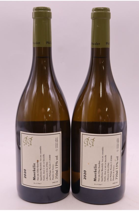 Philippe Pacalet Monthélie 1er cru Clos Gauthey 2020 branco