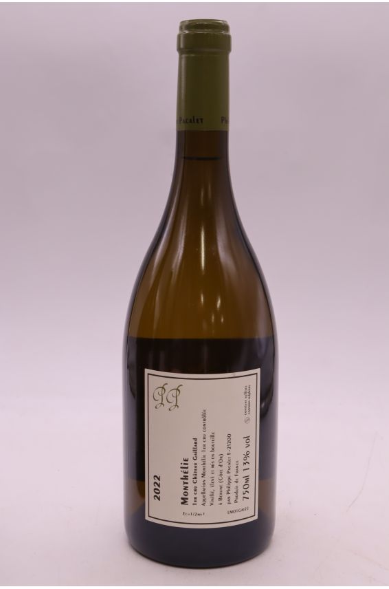 Philippe Pacalet Monthélie 1er cru Château Gaillard 2022 blanco