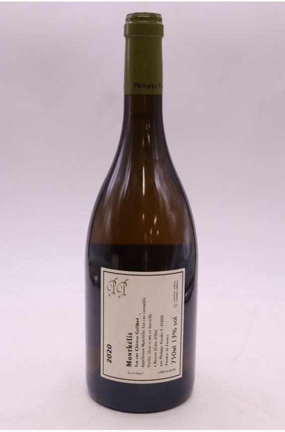 Philippe Pacalet Monthélie 1er cru Château Gaillard 2020 blanco