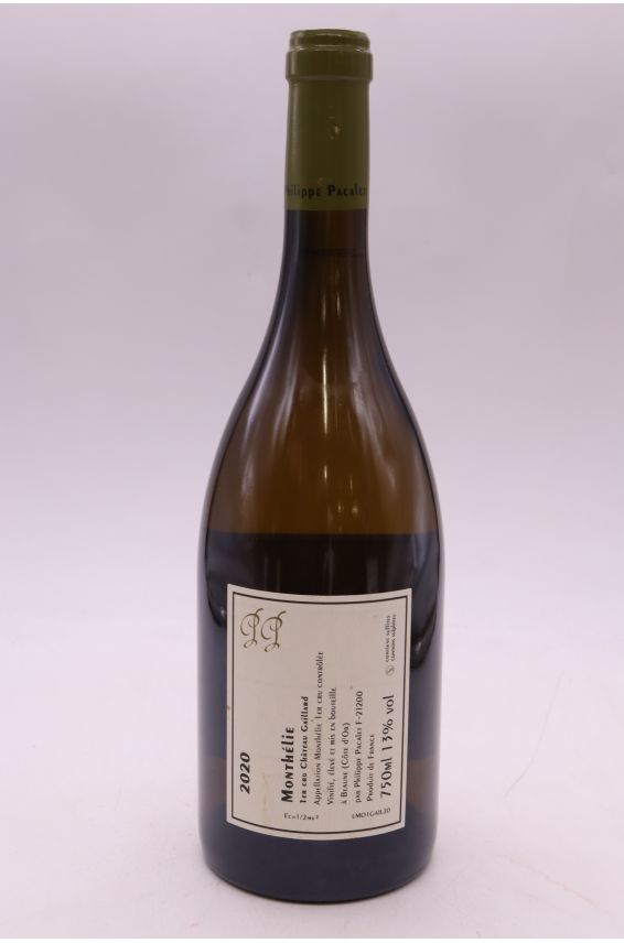 Philippe Pacalet Monthélie 1er cru Château Gaillard 2020 blanco