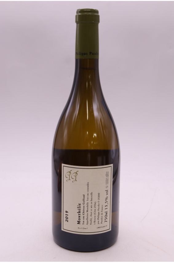 Philippe Pacalet Monthélie 1er cru Château Gaillard 2019 blanco