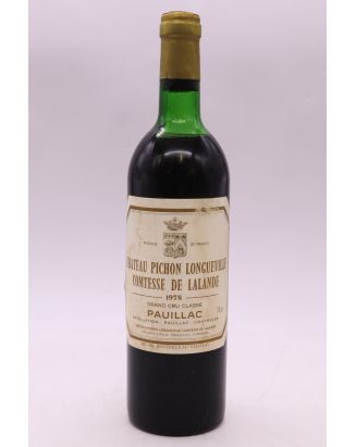 Pichon Longueville Comtesse de Lalande 1978 - PROMO -10% !
