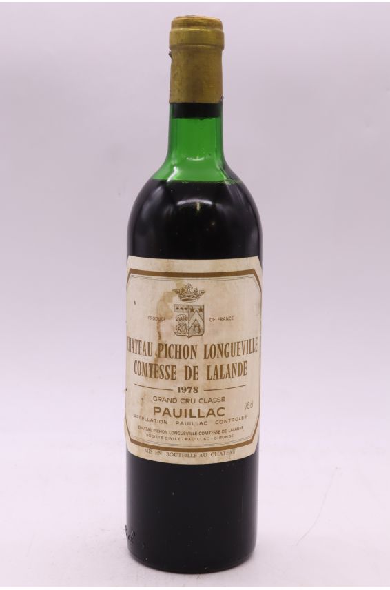 Pichon Longueville Comtesse de Lalande 1978 - PROMO -10% !