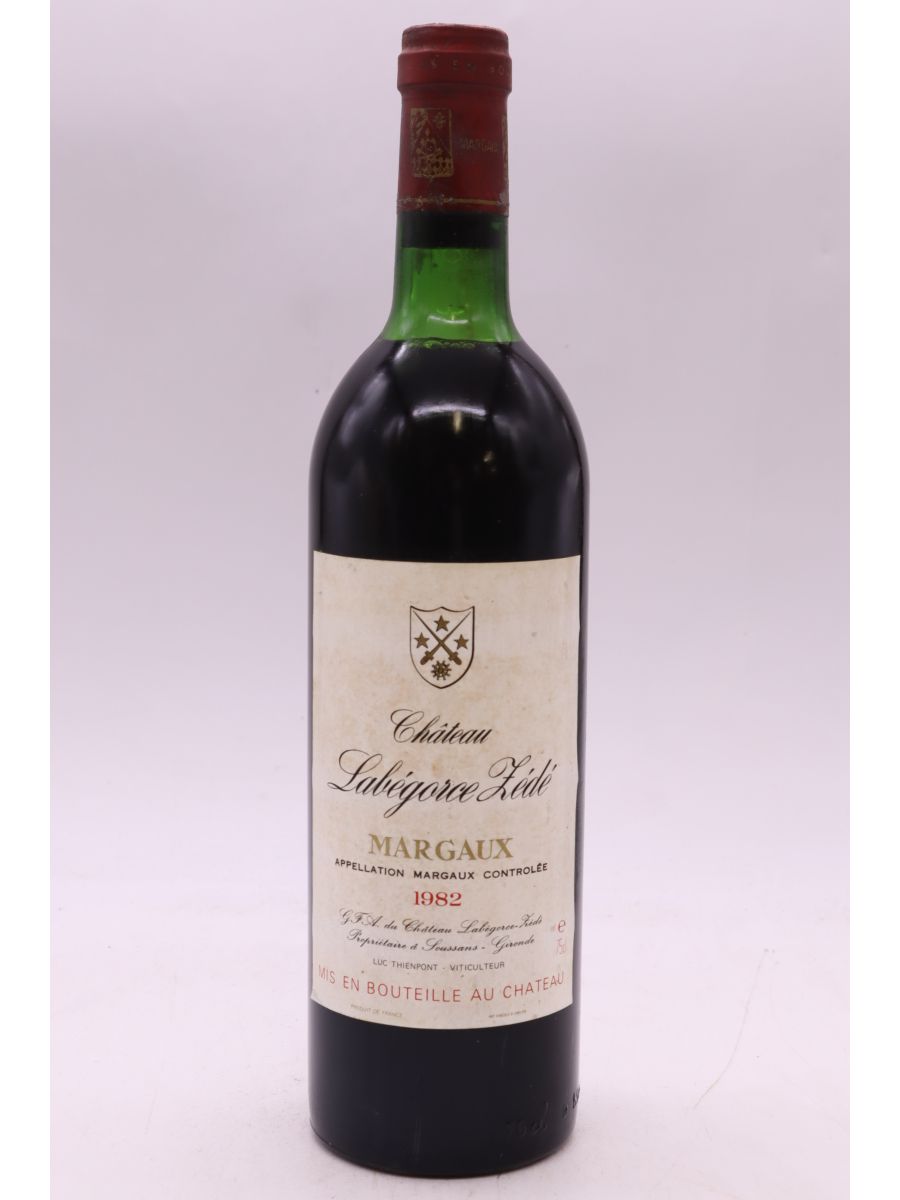 capture du vin Labegorce Zédé 1982