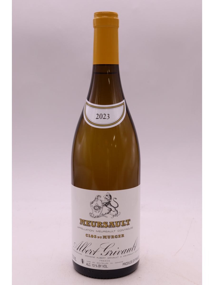 photos du vin Albert Grivault Meursault Clos du Murger 2023
