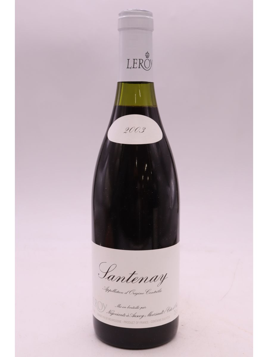 photos du vin Leroy sa Santenay 2003